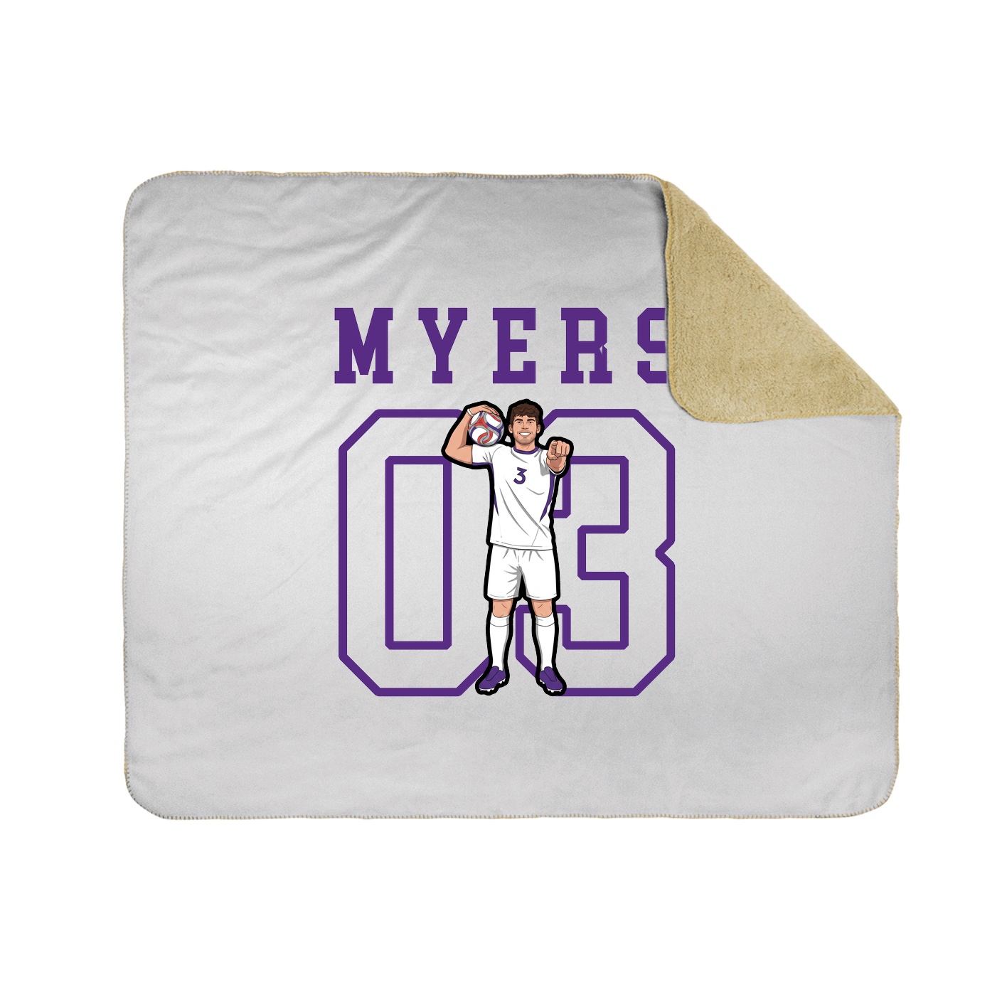 Throw Blanket — Shirsey in White