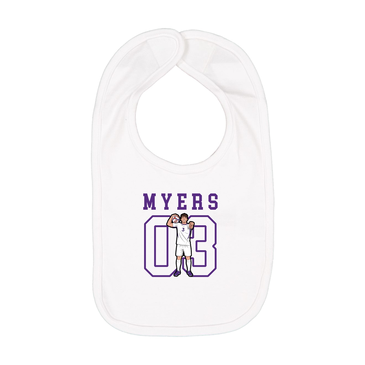 Infant Bib — Shirsey in White