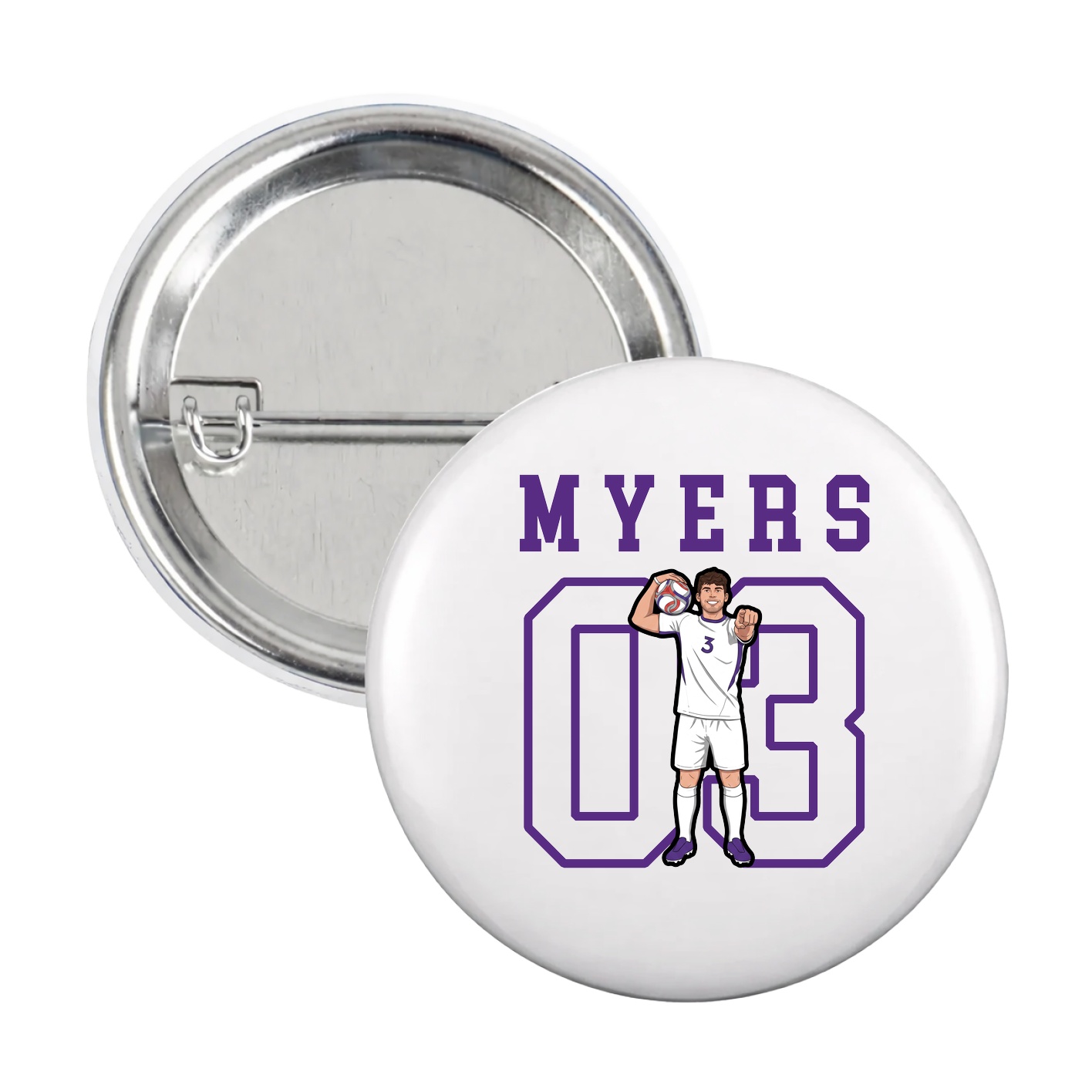 Game Day Button — Shirsey in White