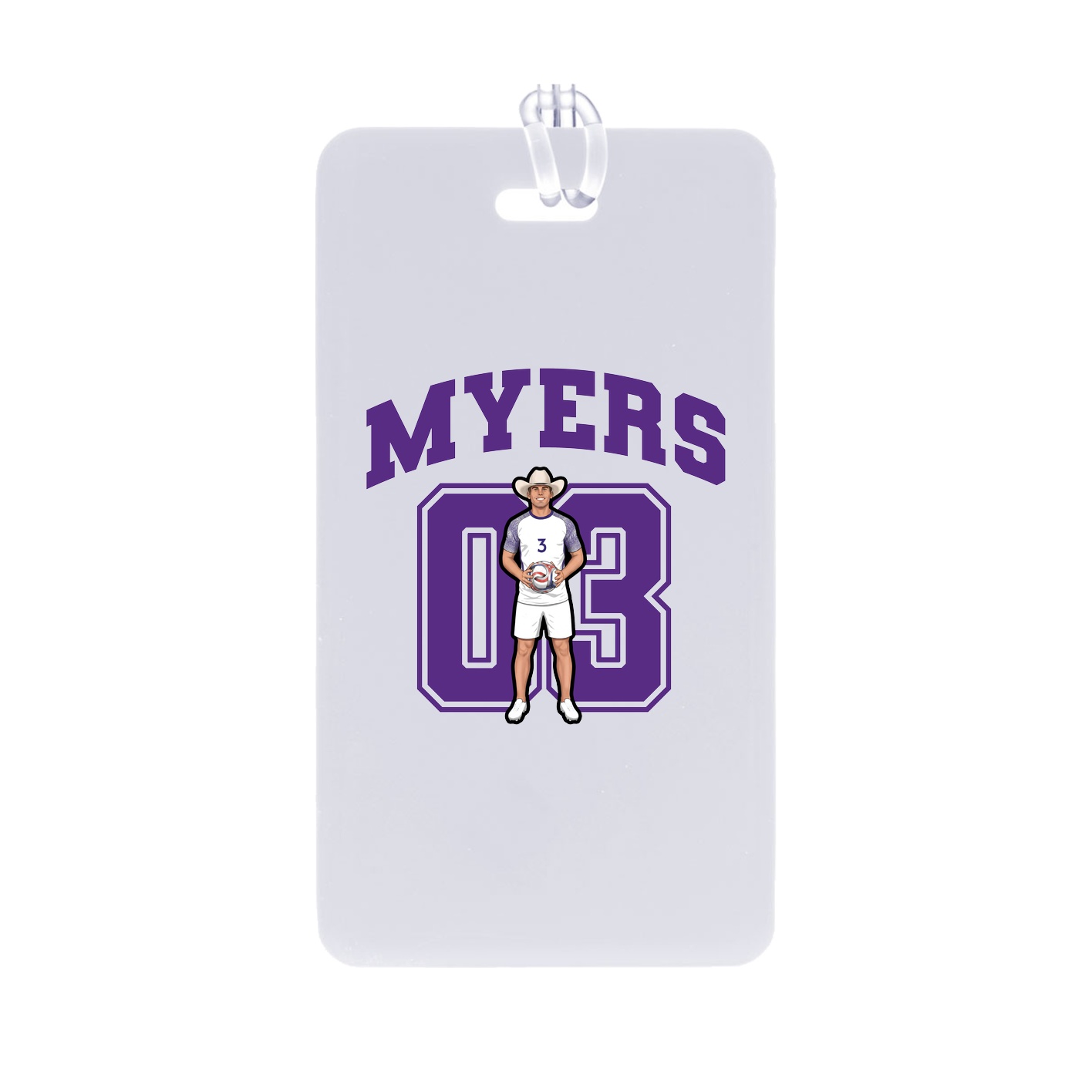 Bag Tag — Number in Classic