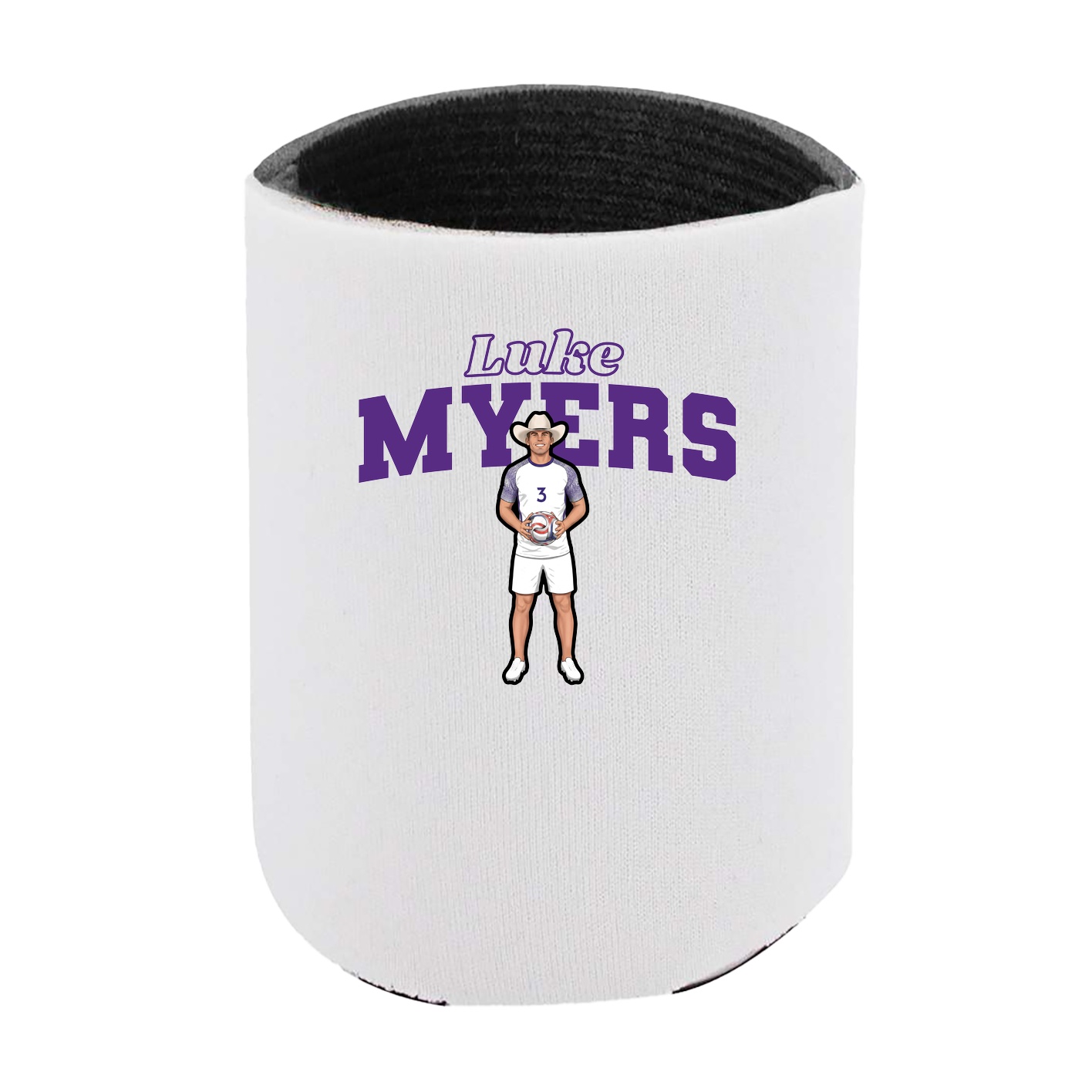 Can Holder — Name Arch in White