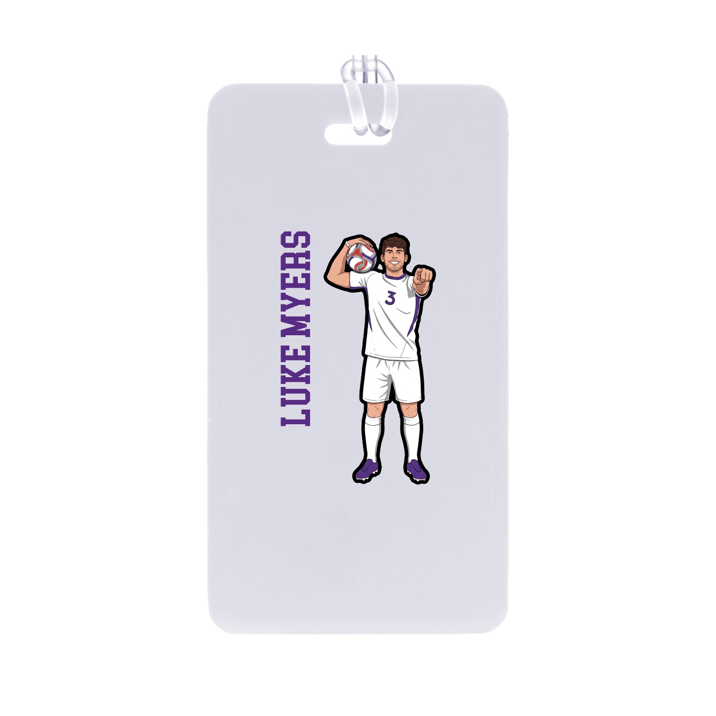 Bag Tag — Name Vertical in Classic