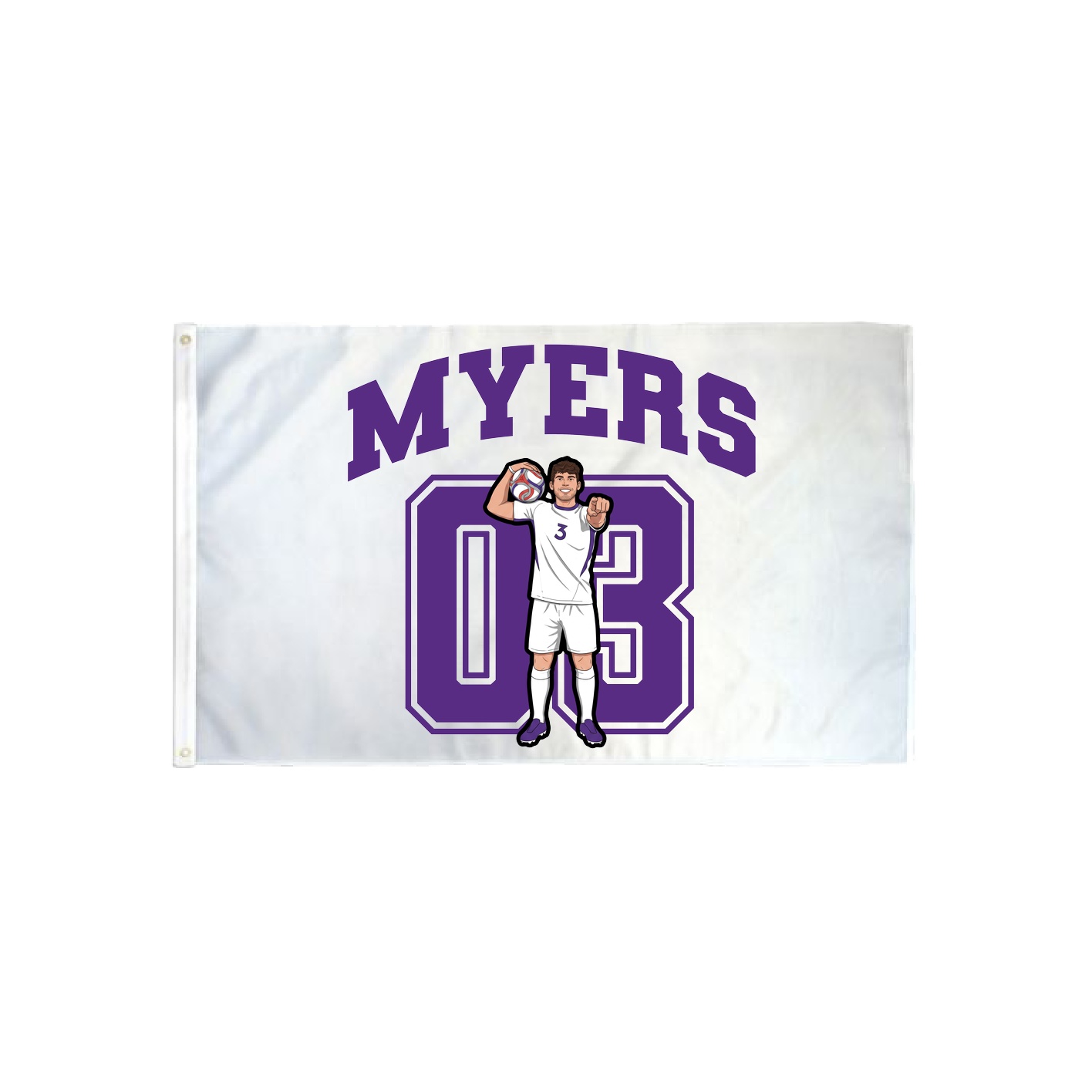 3x5 Flag — Number in Classic