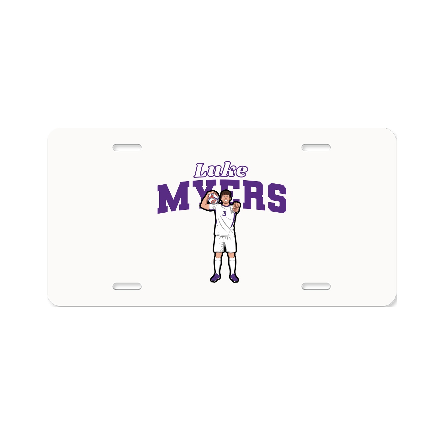 License Plate — Name Arch in Classic