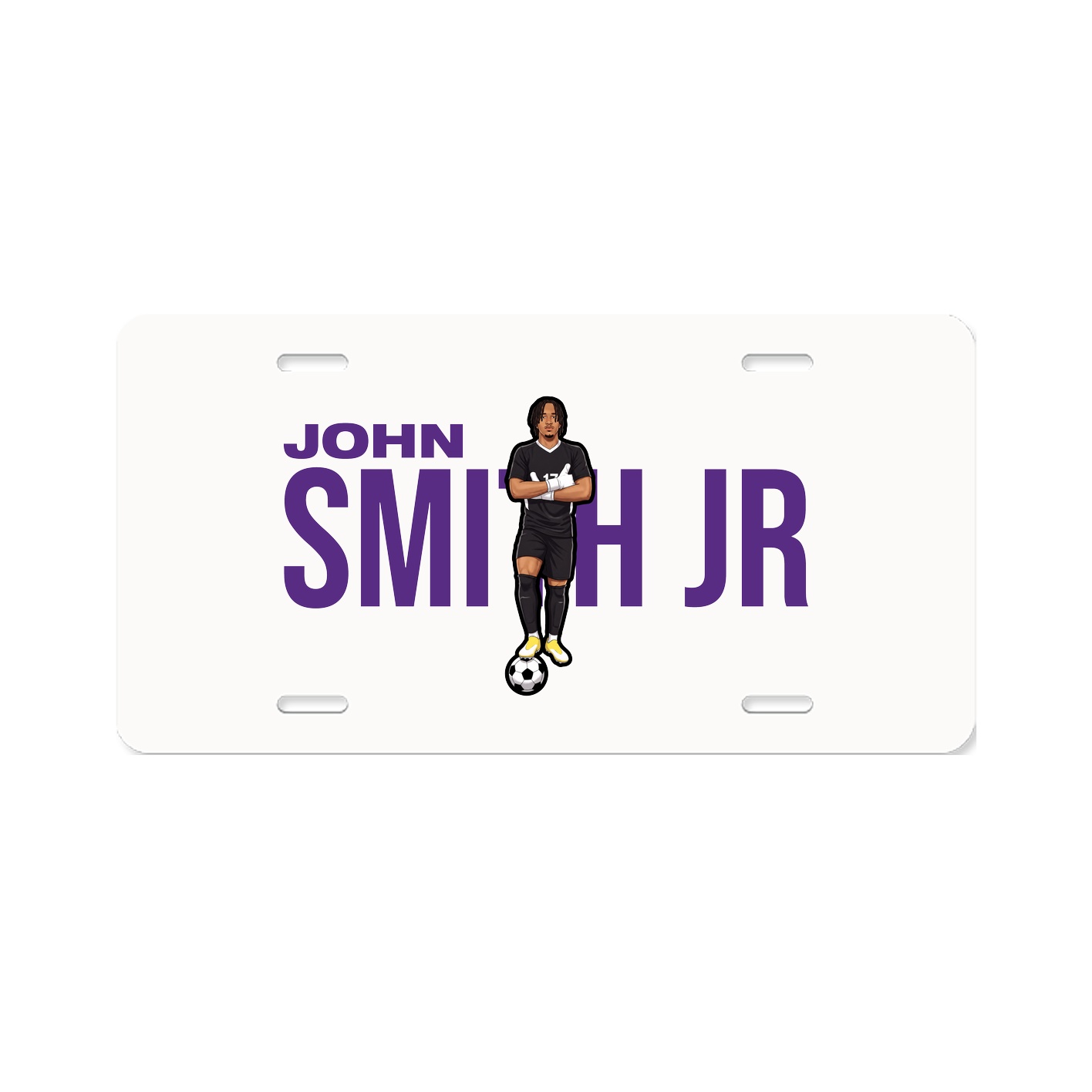 License Plate — Player Name in Classic