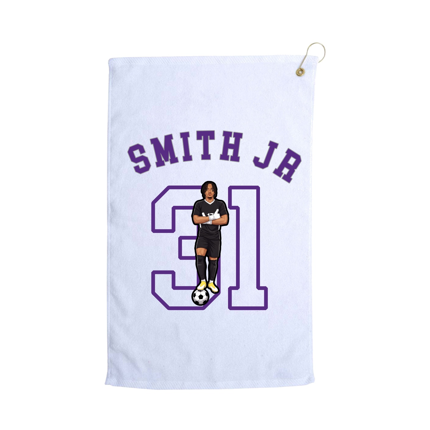 Golf Towel — Shirsey Arch in White