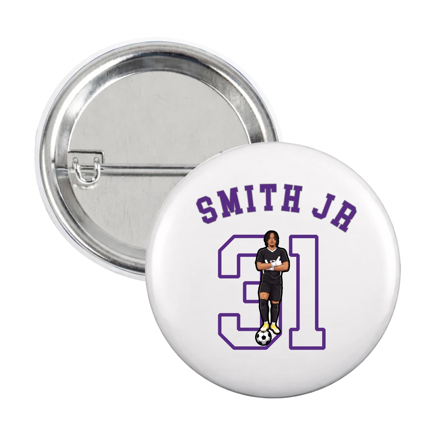 Game Day Button — Shirsey Arch in White