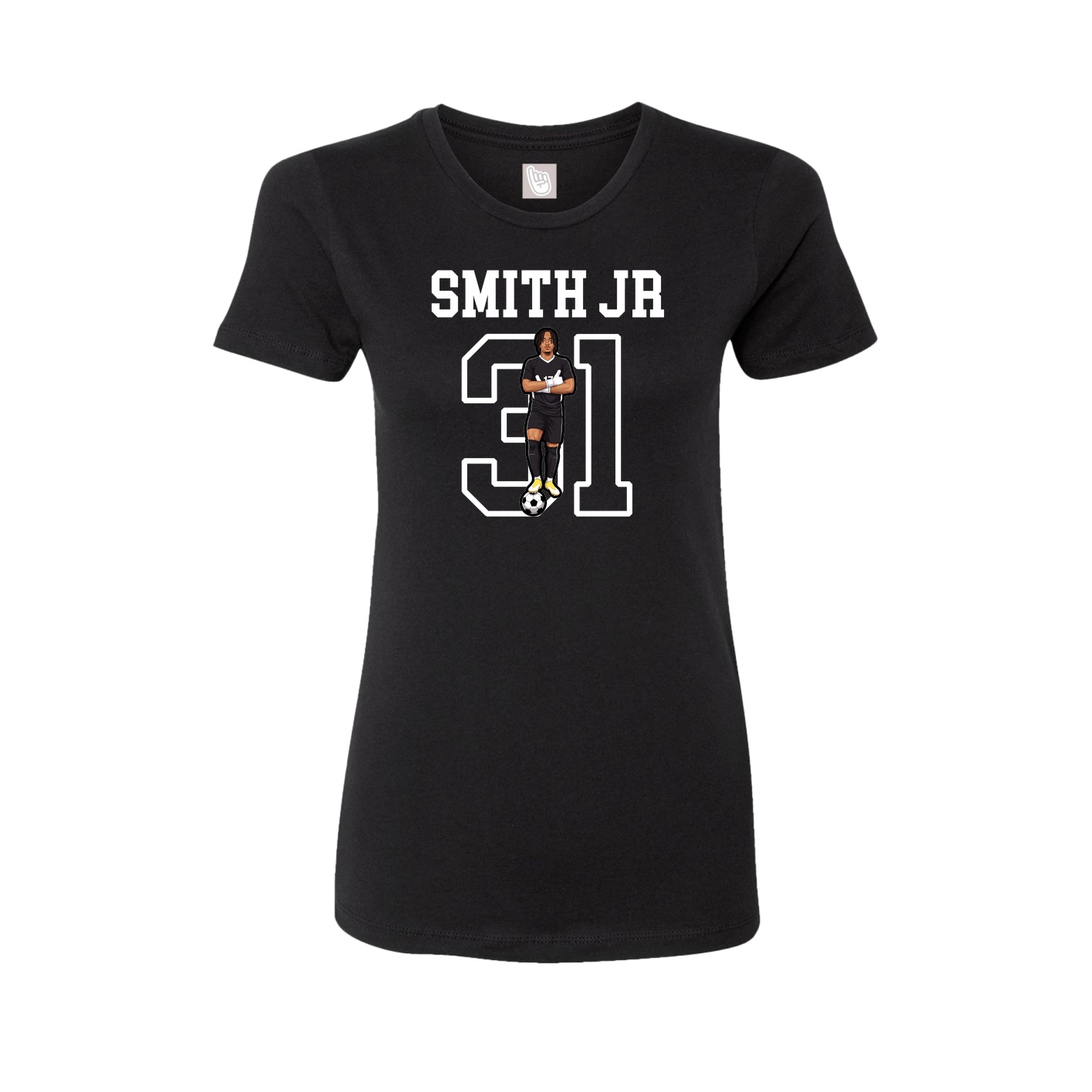 Fitted Women's Tee — Shirsey in Black