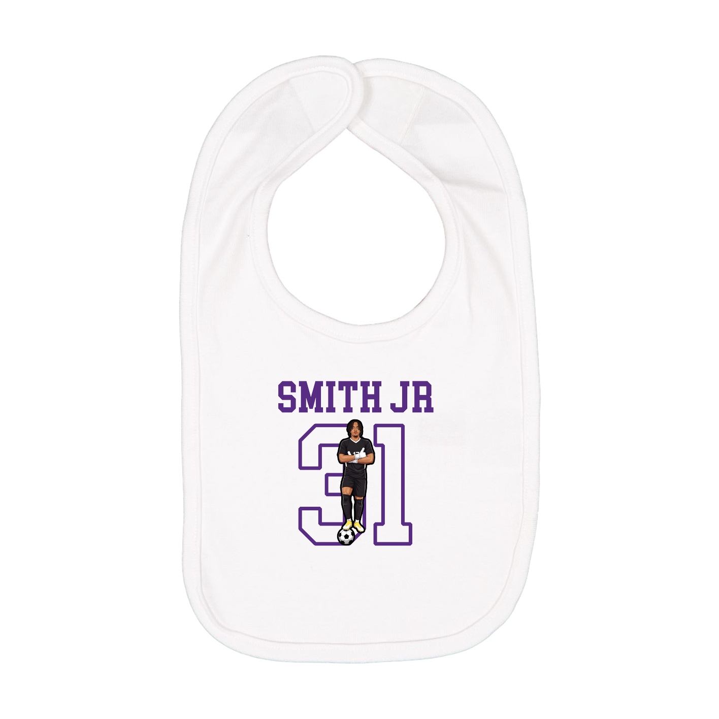 Infant Bib — Shirsey in White
