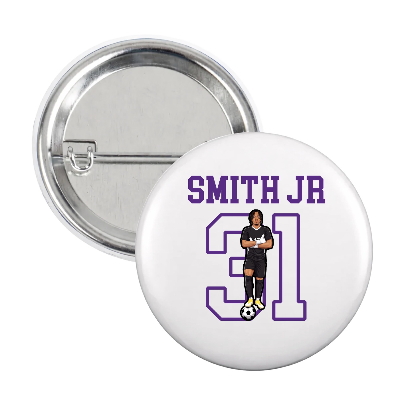 Game Day Button — Shirsey in White