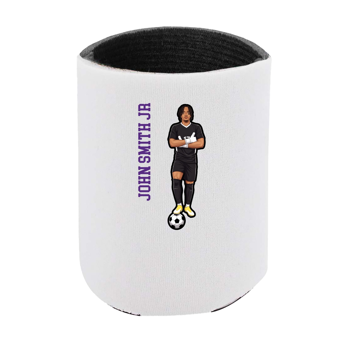 Can Holder — Name Vertical in White