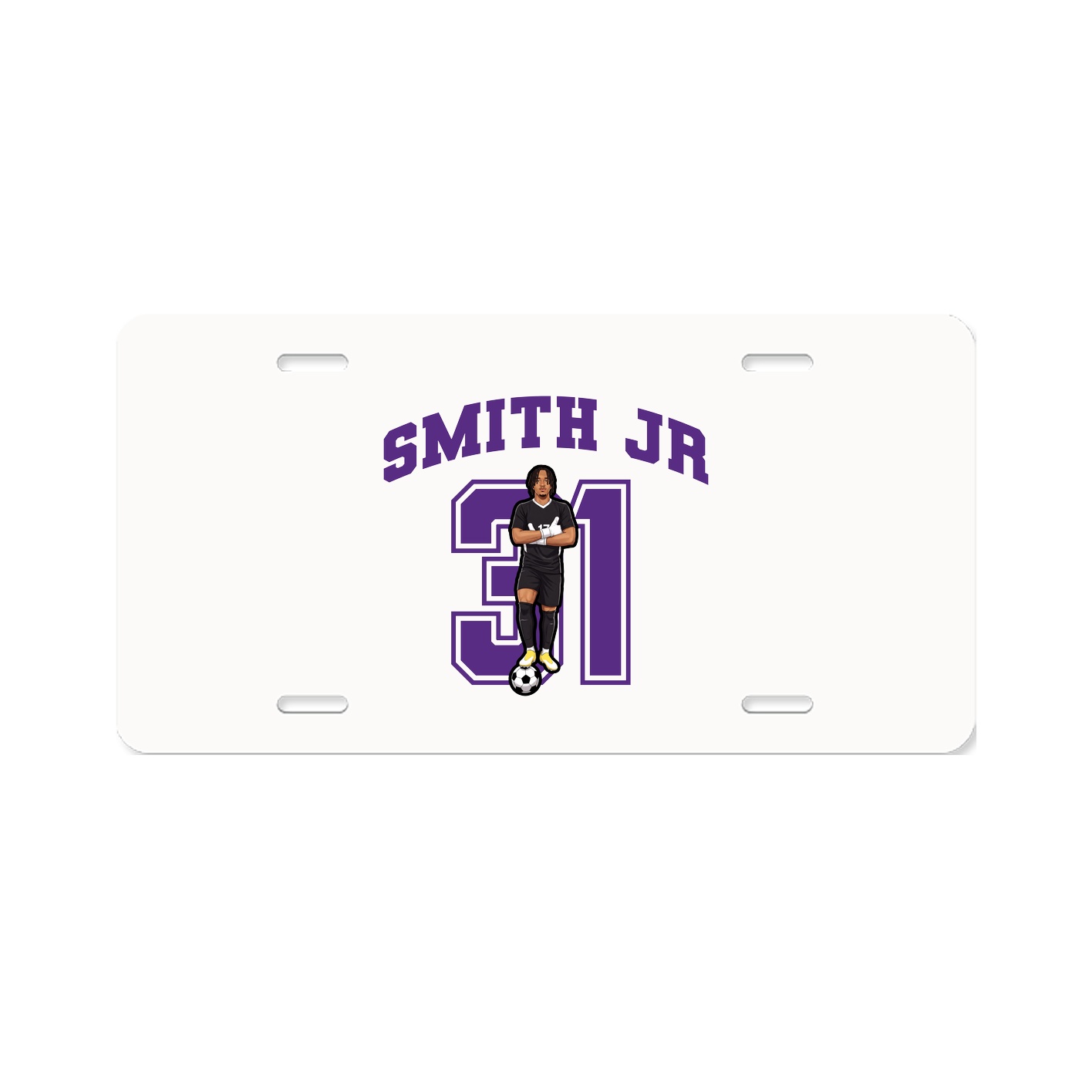 License Plate — Number in Classic