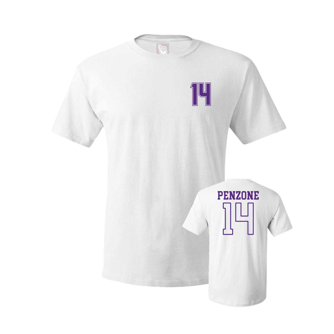 Youth Tee — Chest Back in White