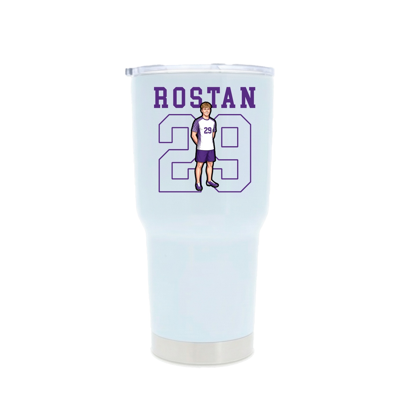 30oz Stainless Steel Tumbler — Shirsey in White