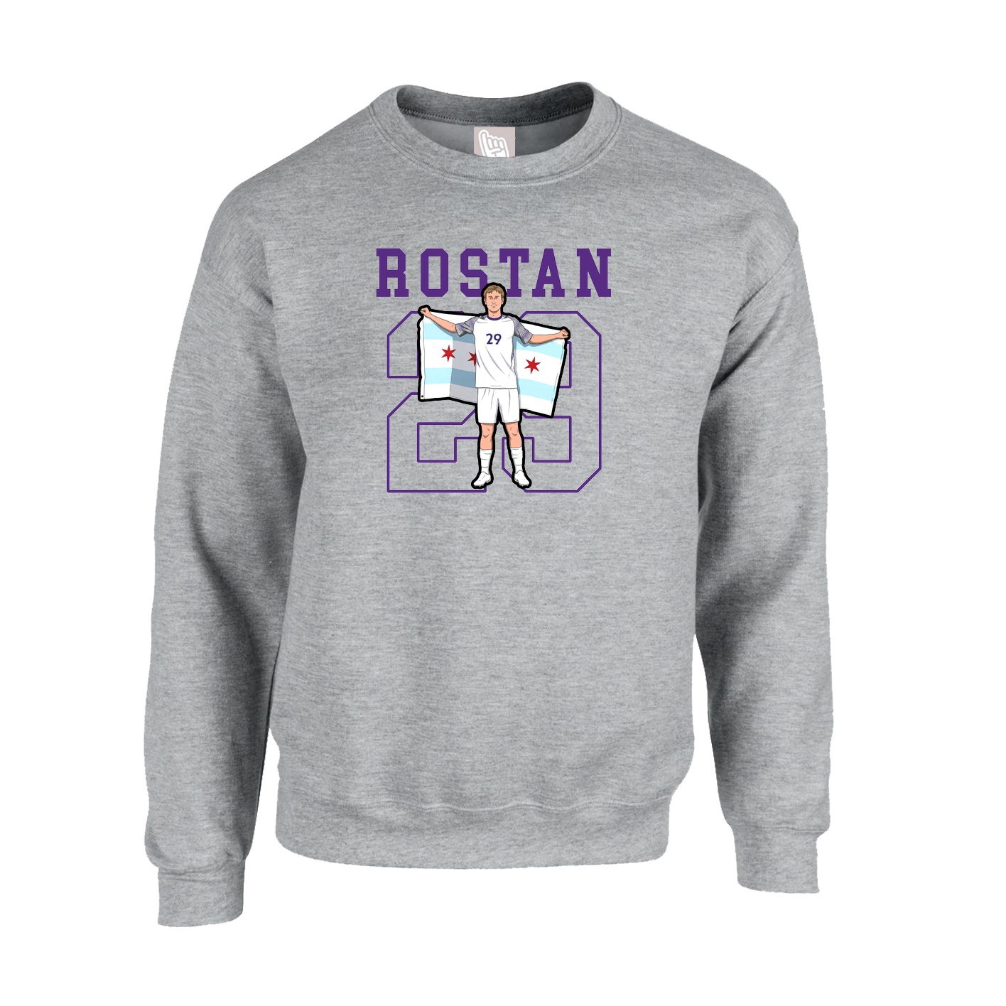 Fleece Crew — Shirsey in Grey