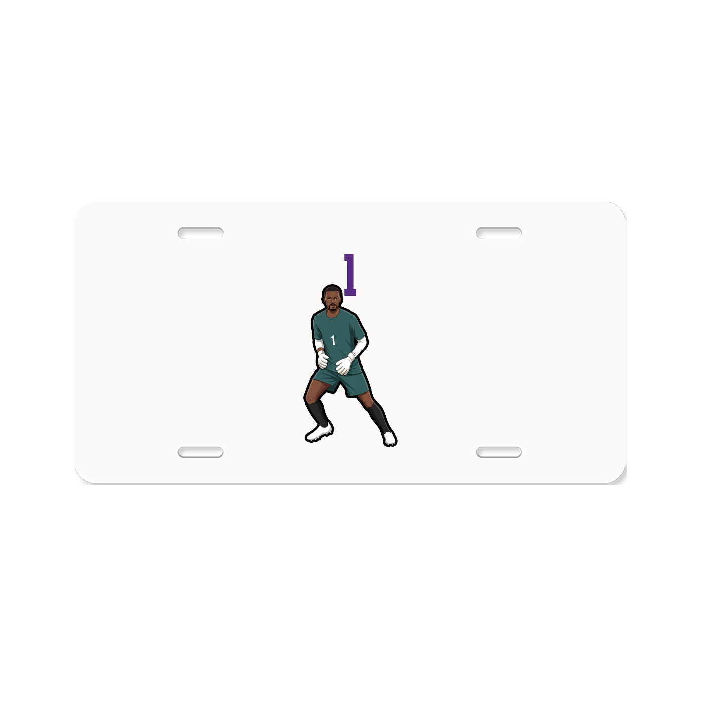 License Plate — Number Top in Classic