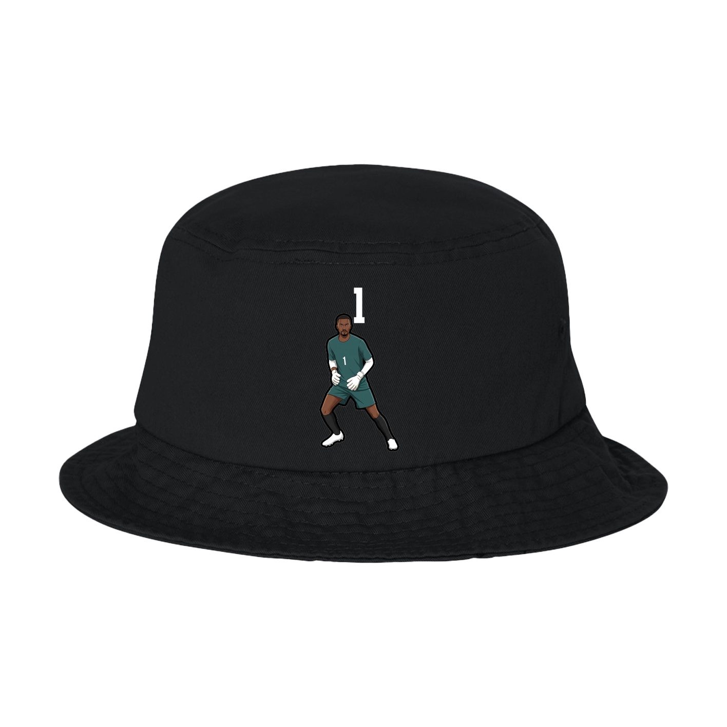 Bucket Cap — Number Top in Black