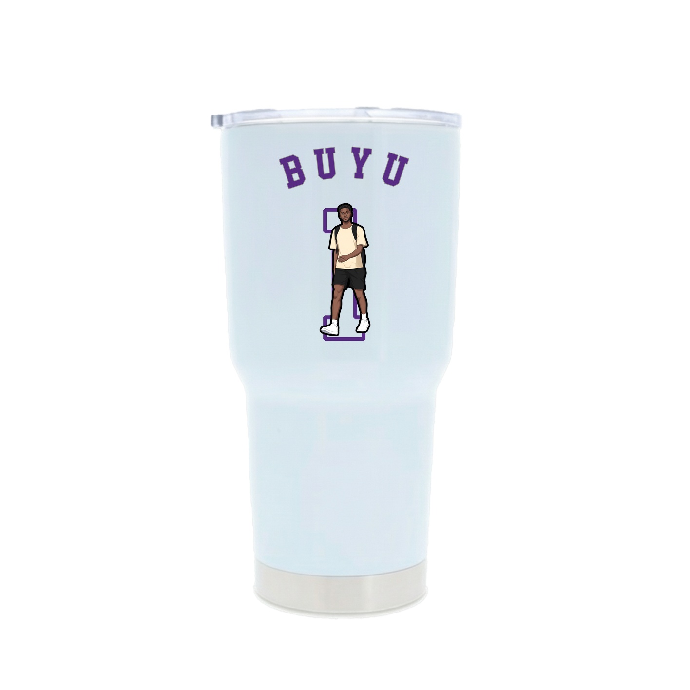 30oz Stainless Steel Tumbler — Shirsey Arch in White