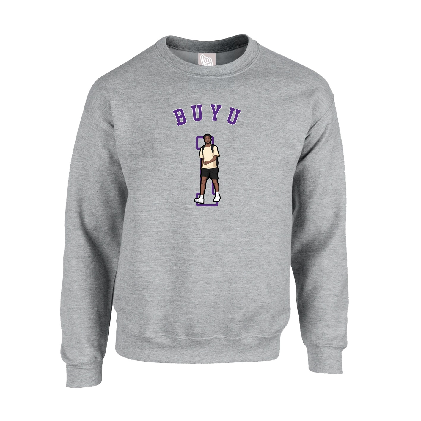 Fleece Crew — Shirsey Arch in Grey