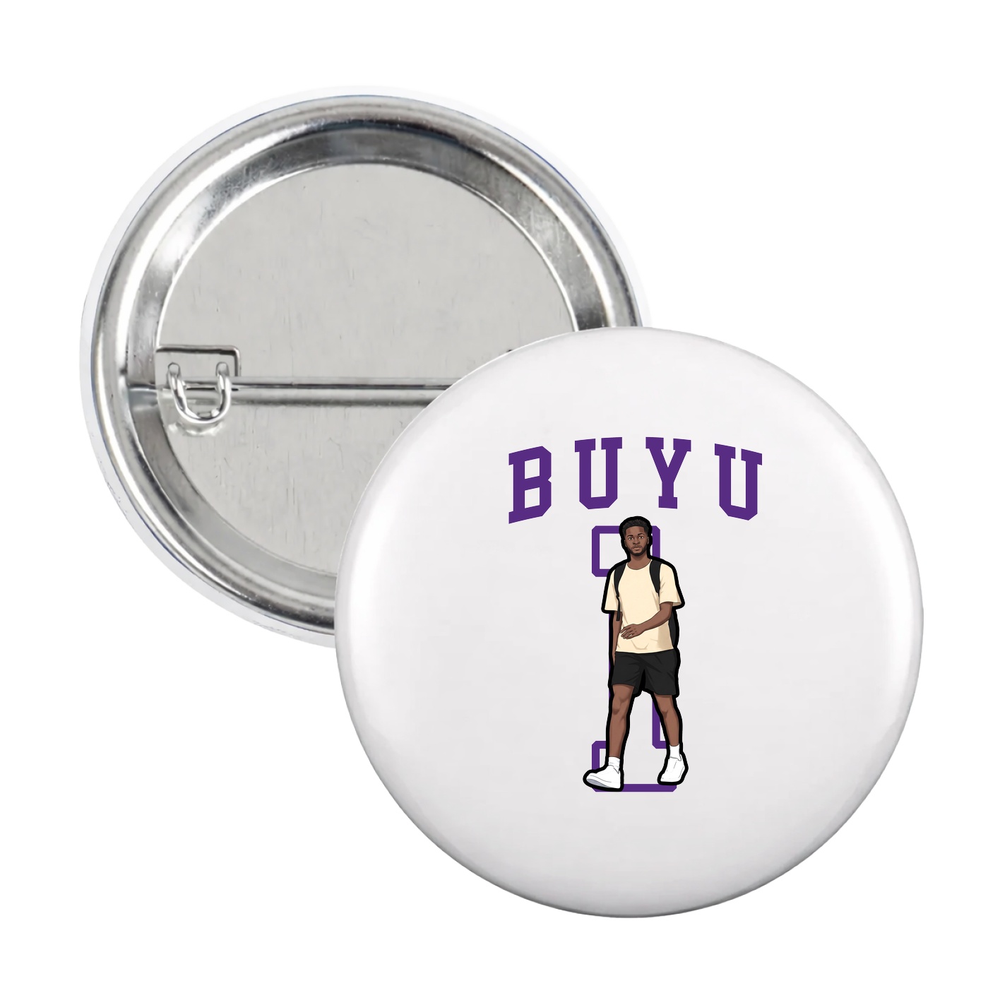 Game Day Button — Shirsey in White