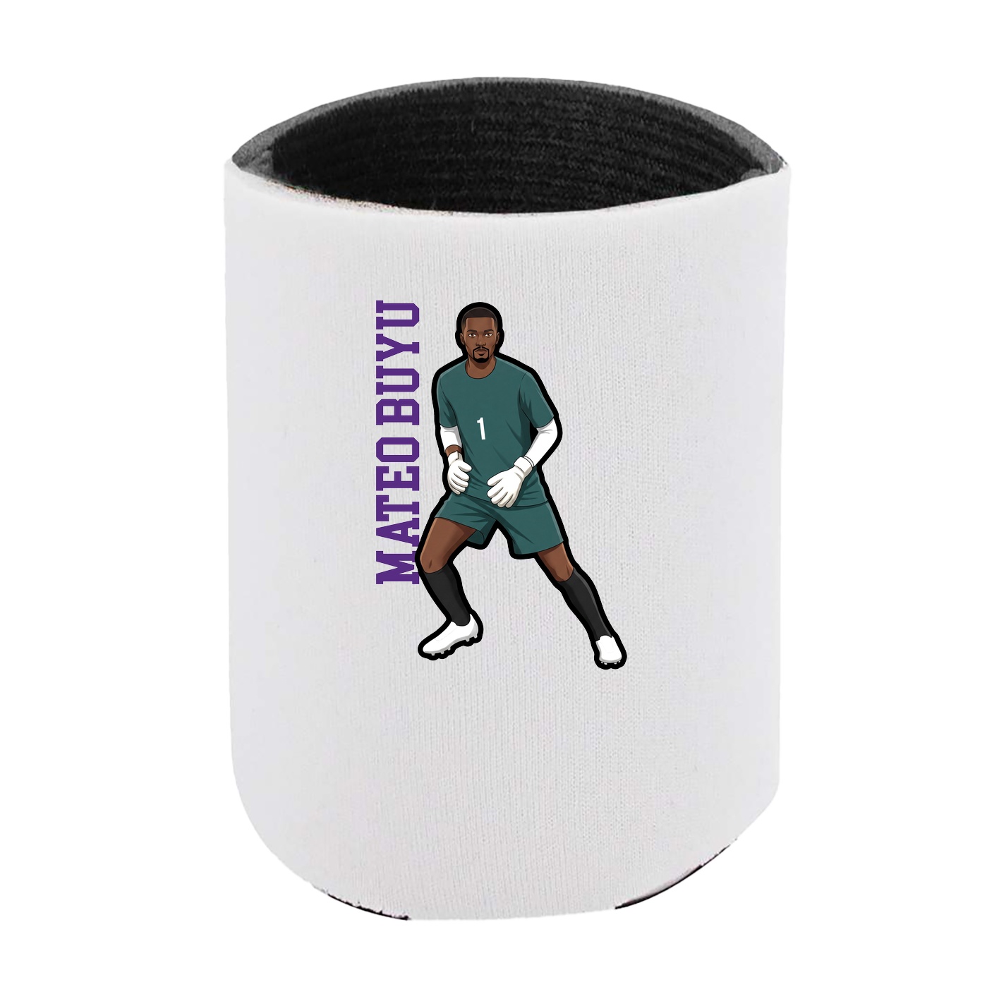 Can Holder — Name Vertical in White