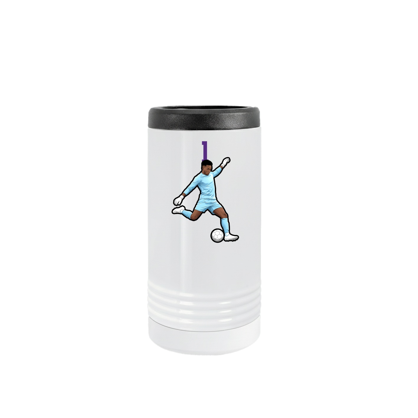 Slim Beverage Holder — Number Top in White