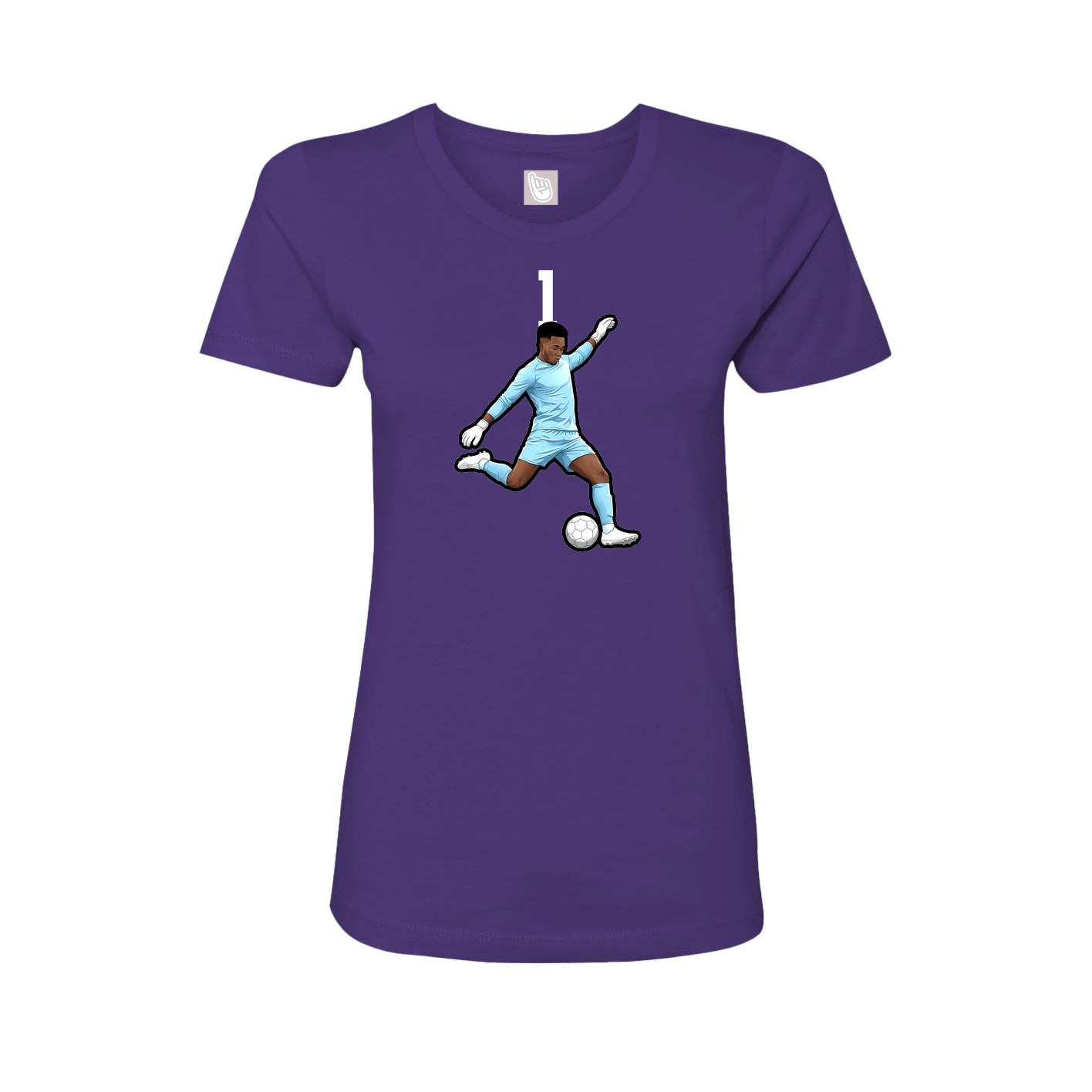 Womens Tee — Number Top in Purple
