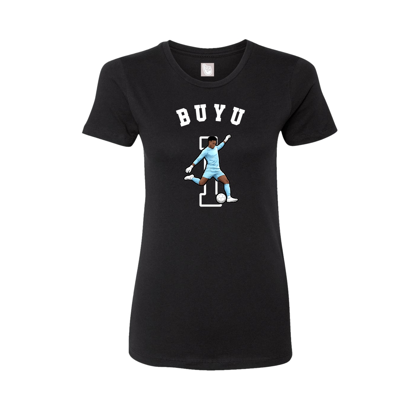 Fitted Women's Tee — Shirsey Arch in Black