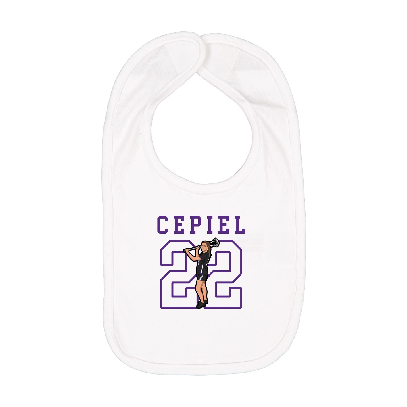 Infant Bib — Shirsey in White