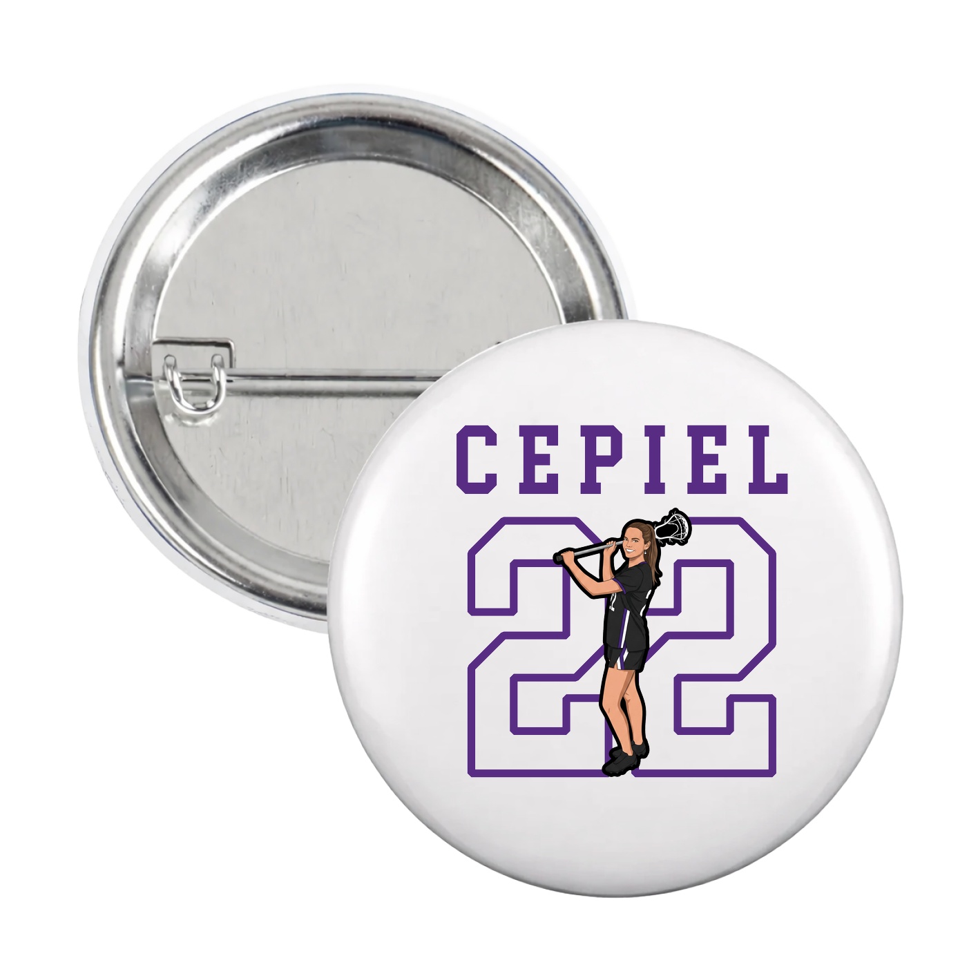 Game Day Button — Shirsey in White