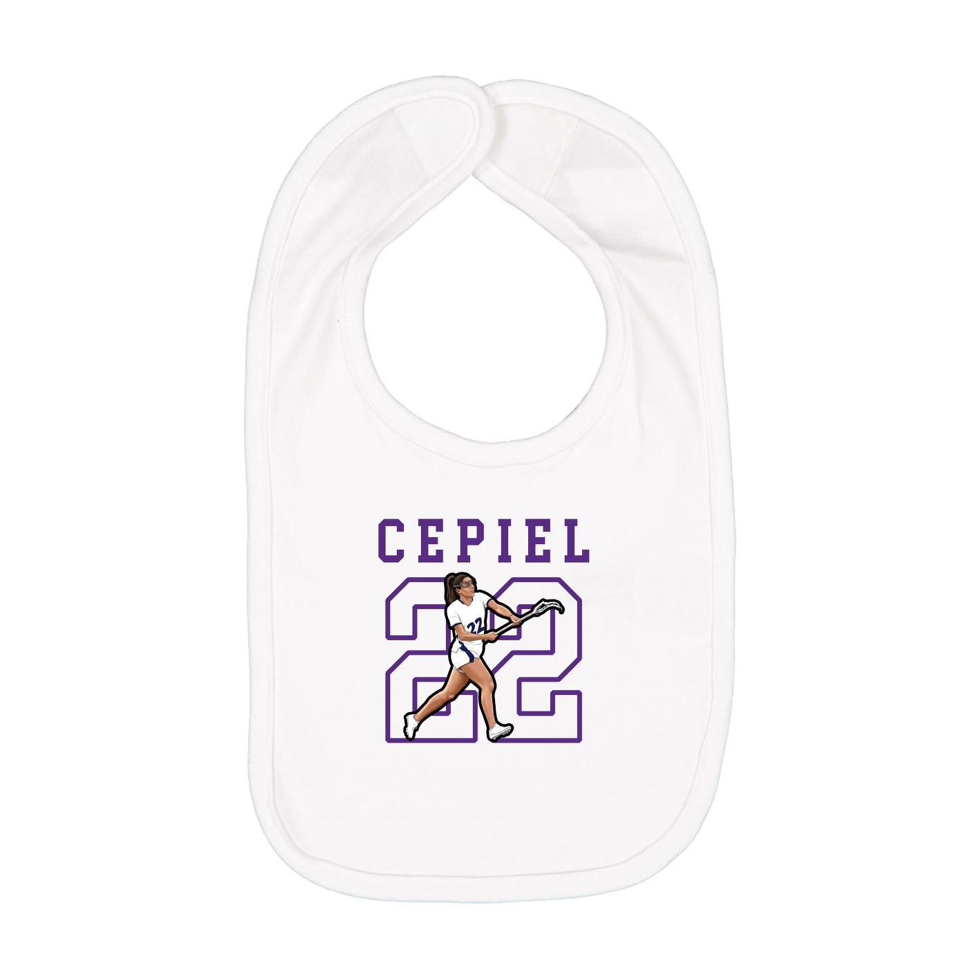 Infant Bib — Shirsey in White