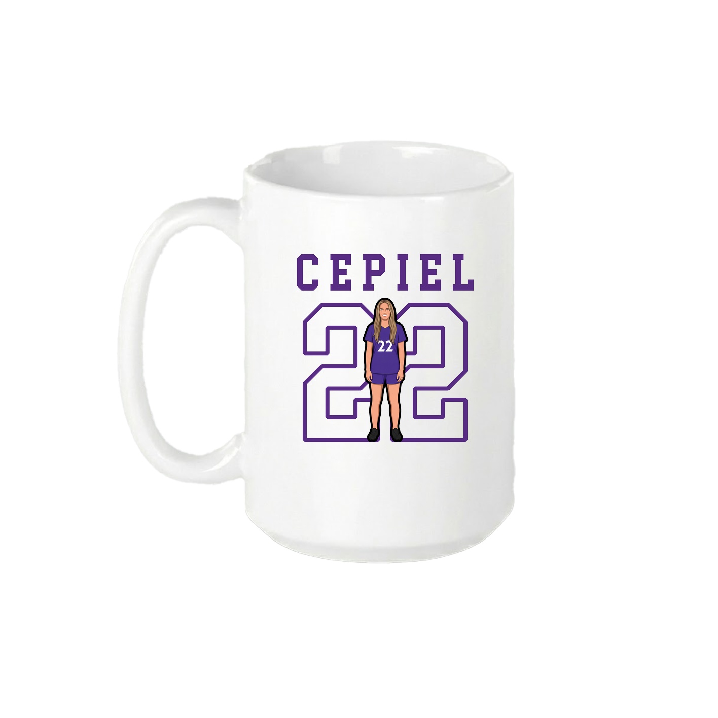 15oz Coffee Mug — Shirsey in White