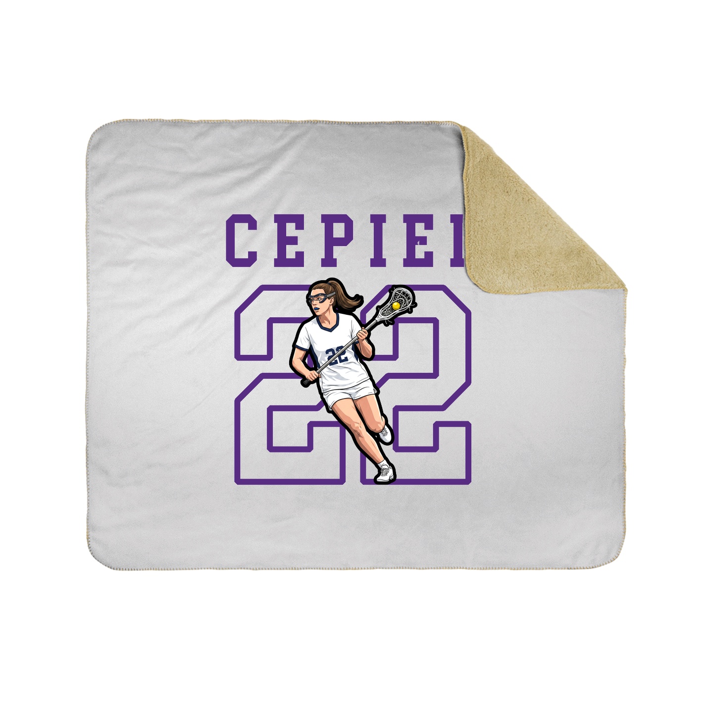 Throw Blanket — Shirsey in White