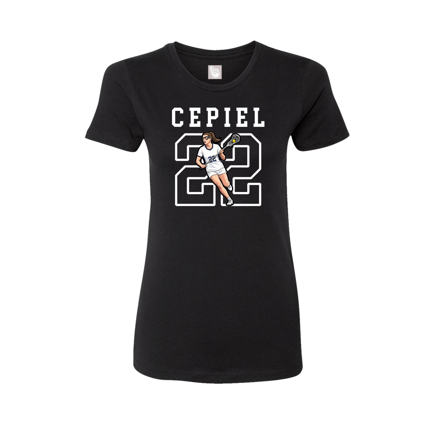 Fitted Women's Tee — Shirsey in Black