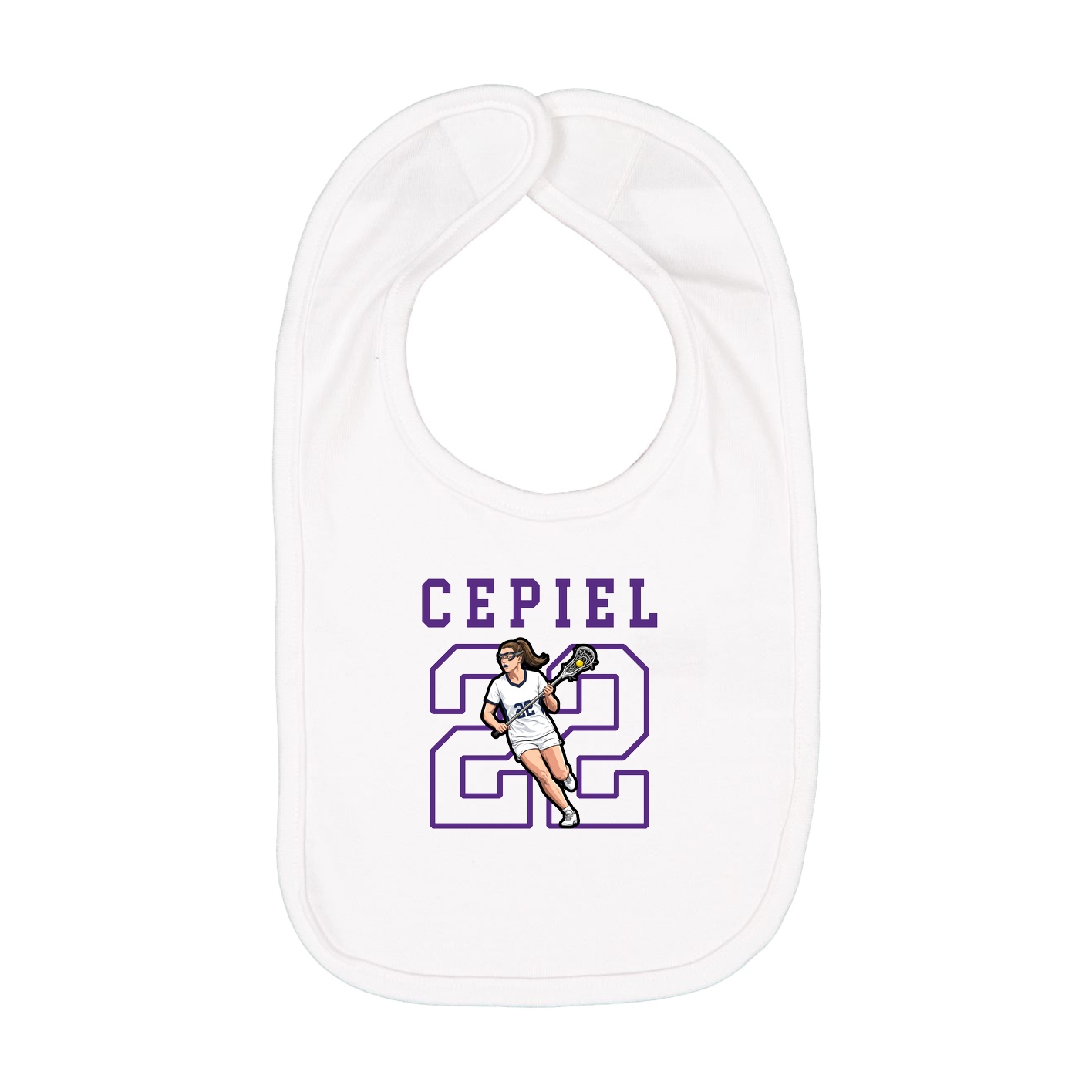 Infant Bib — Shirsey in White