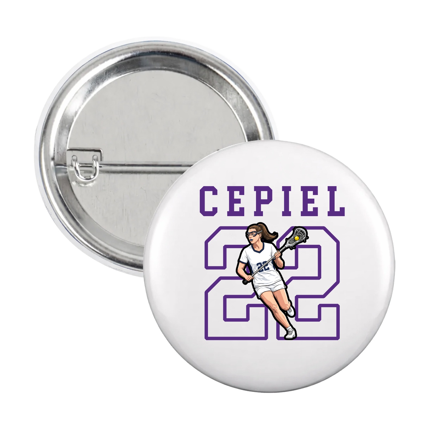 Game Day Button — Shirsey in White