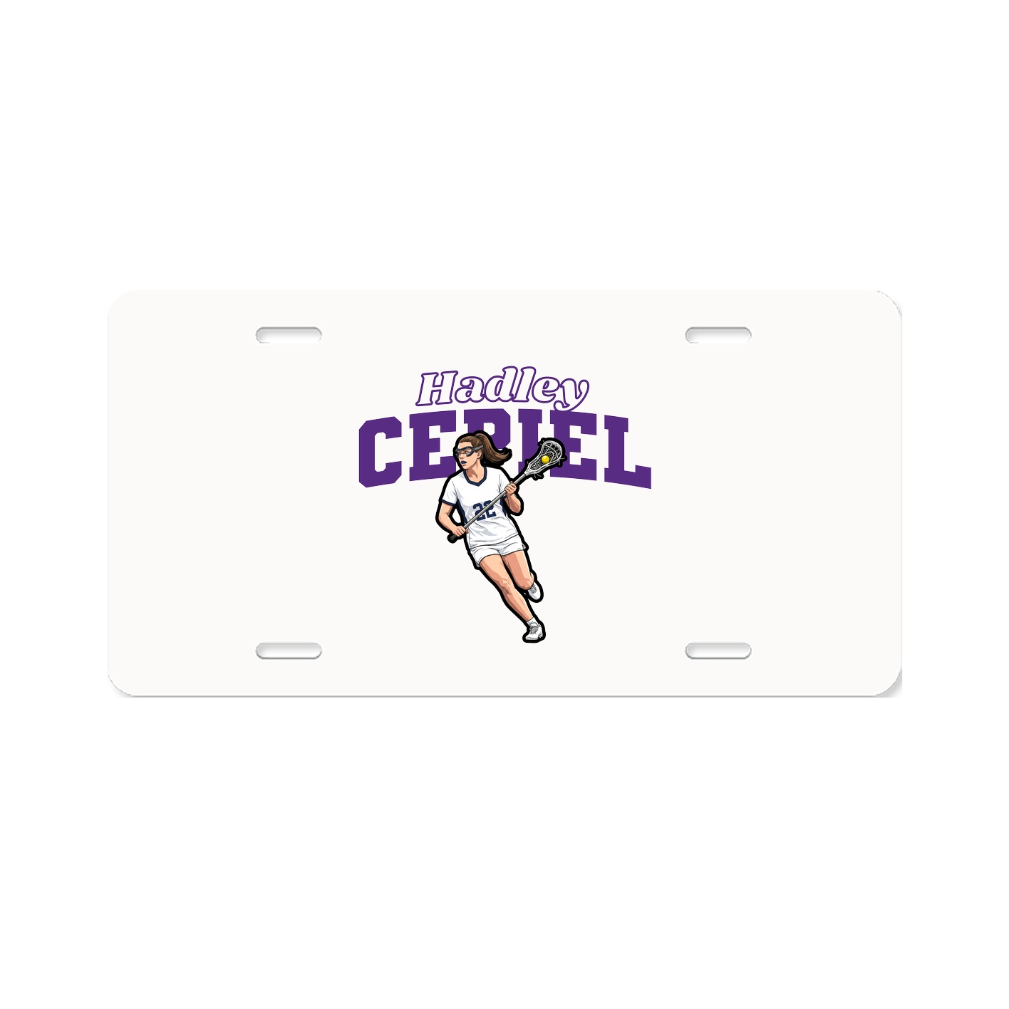 License Plate — Name Arch in Classic