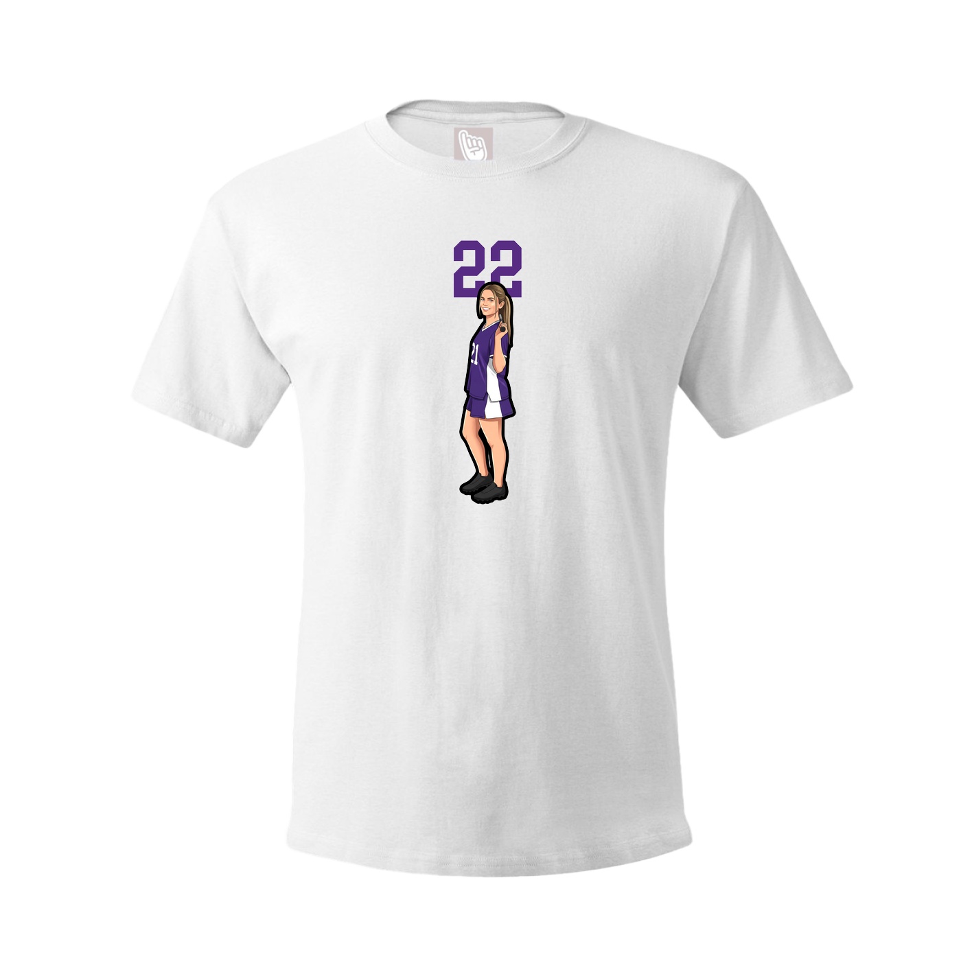 Tee — Number Top in White
