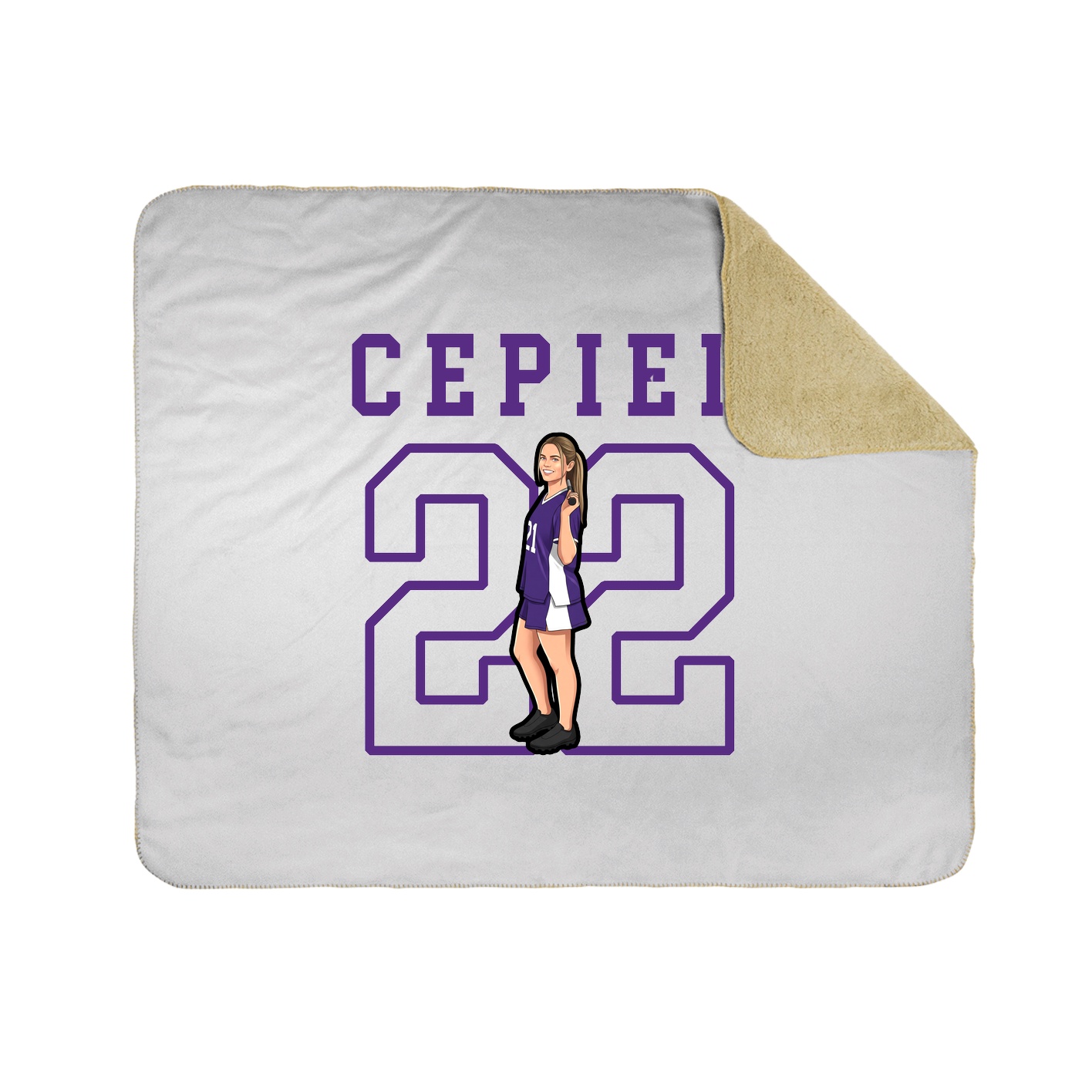Throw Blanket — Shirsey in White