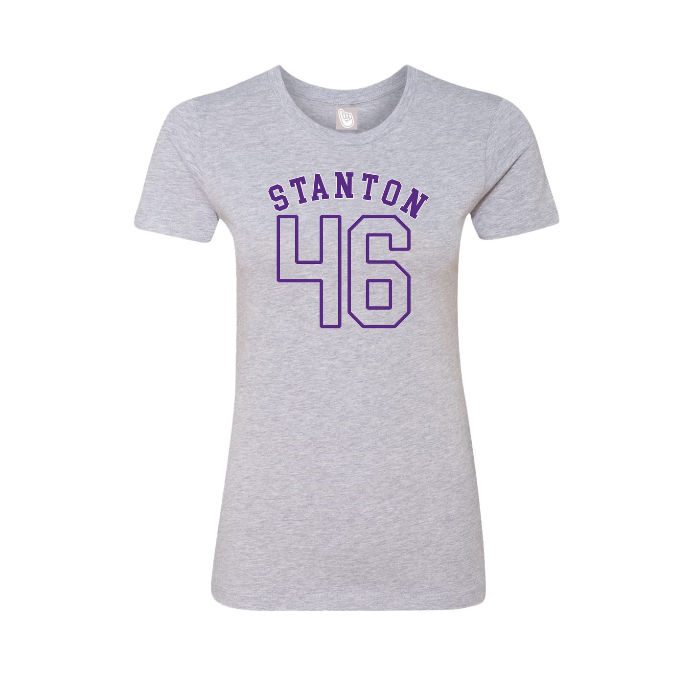 Fitted Women's Tee — Shirsey Arch in Grey