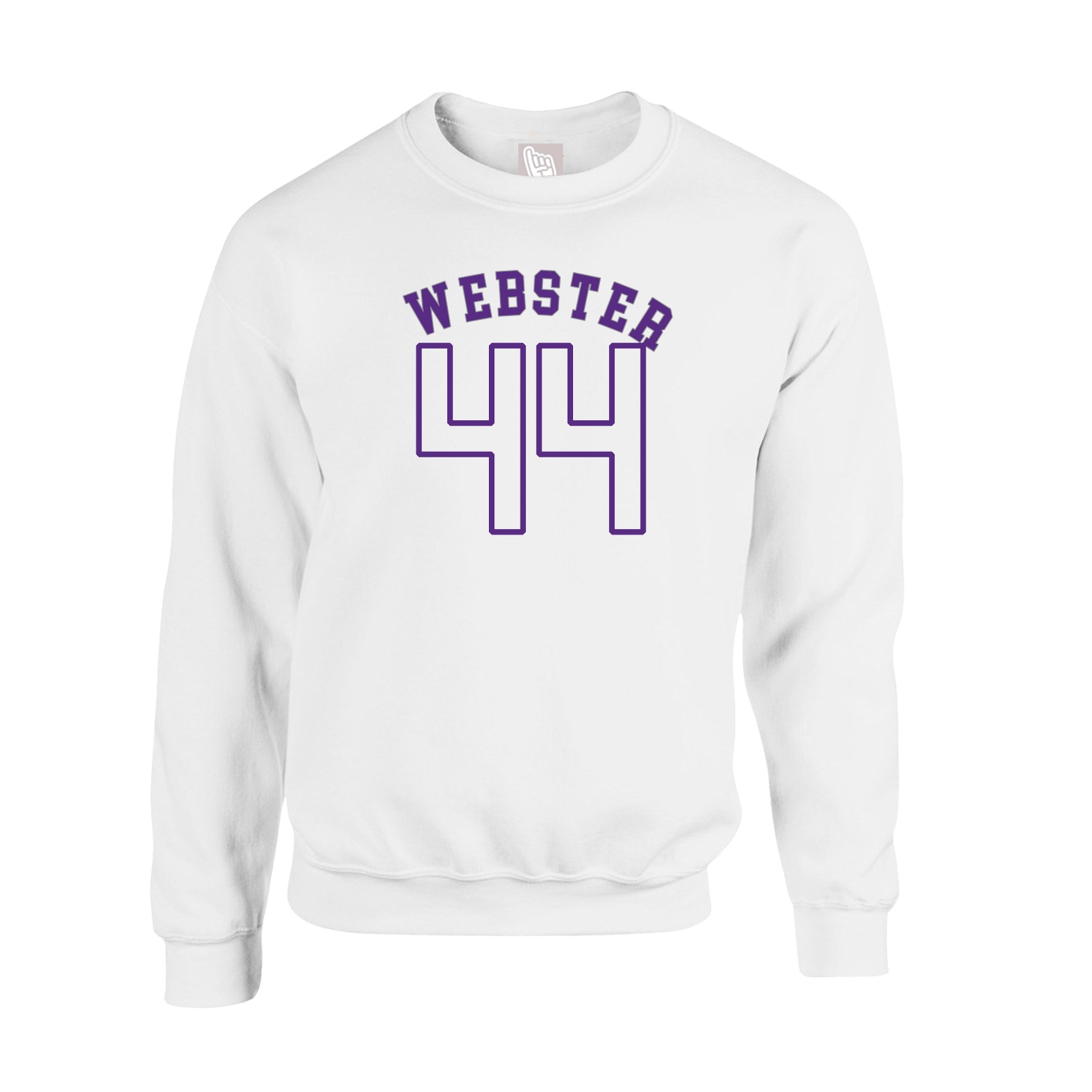 Fleece Crew — Shirsey Arch in White