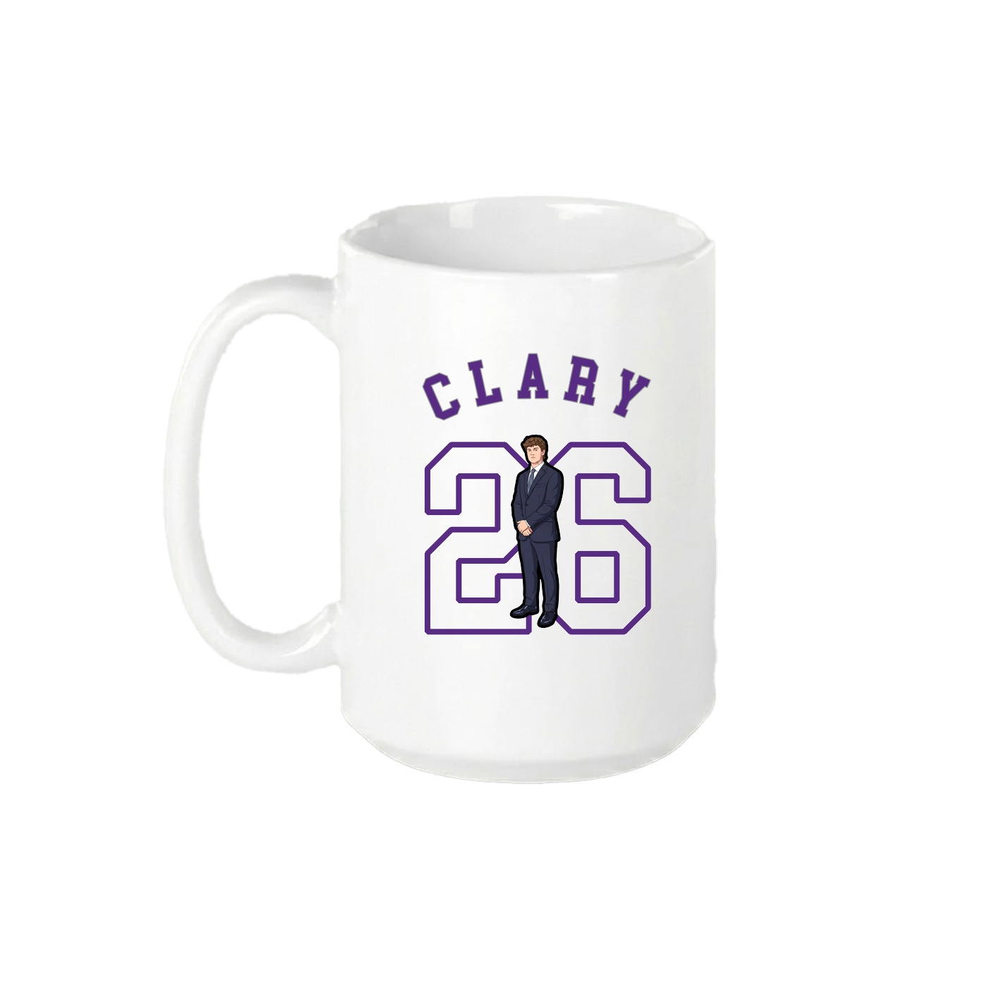 15oz Coffee Mug — Shirsey Arch in White