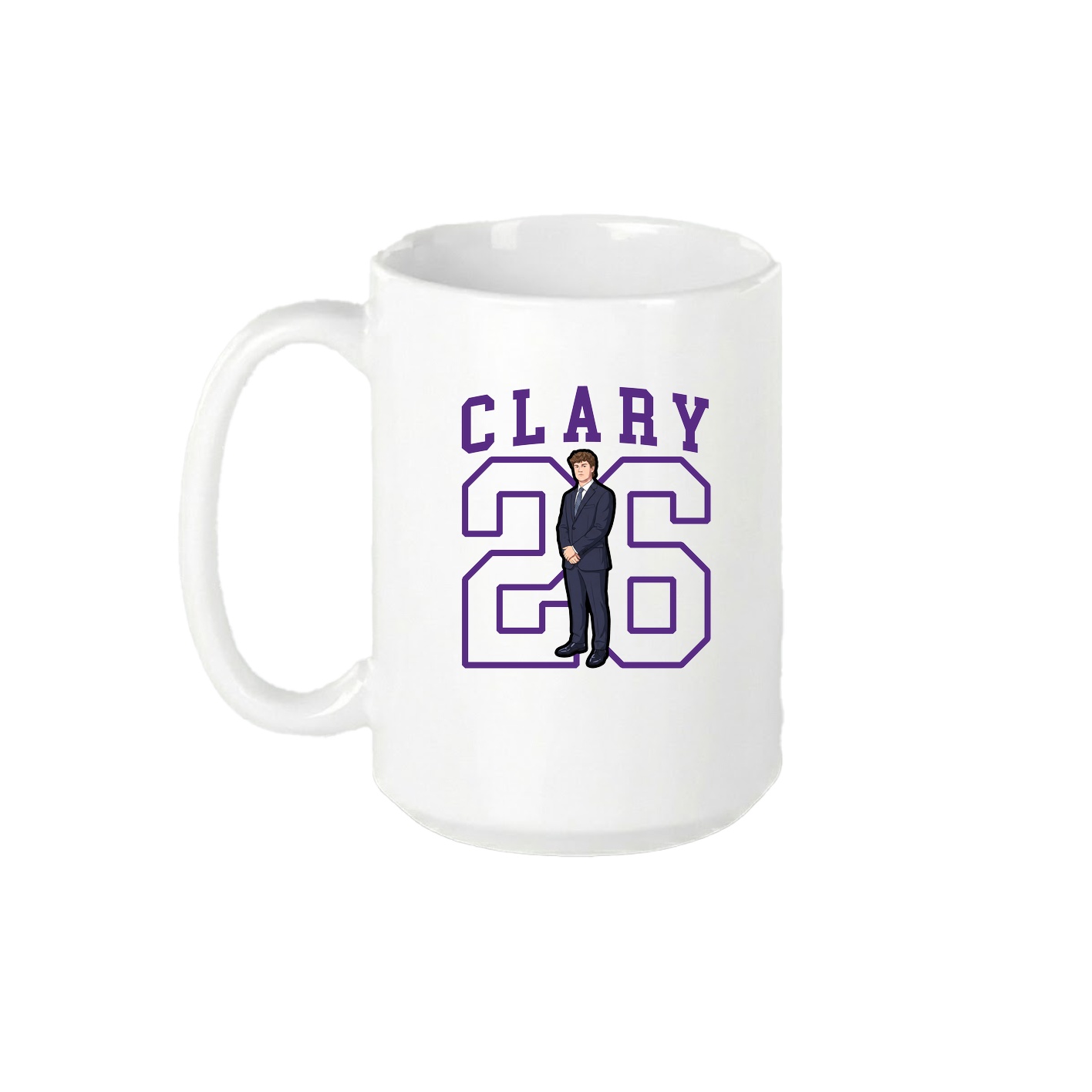 15oz Coffee Mug — Shirsey in White