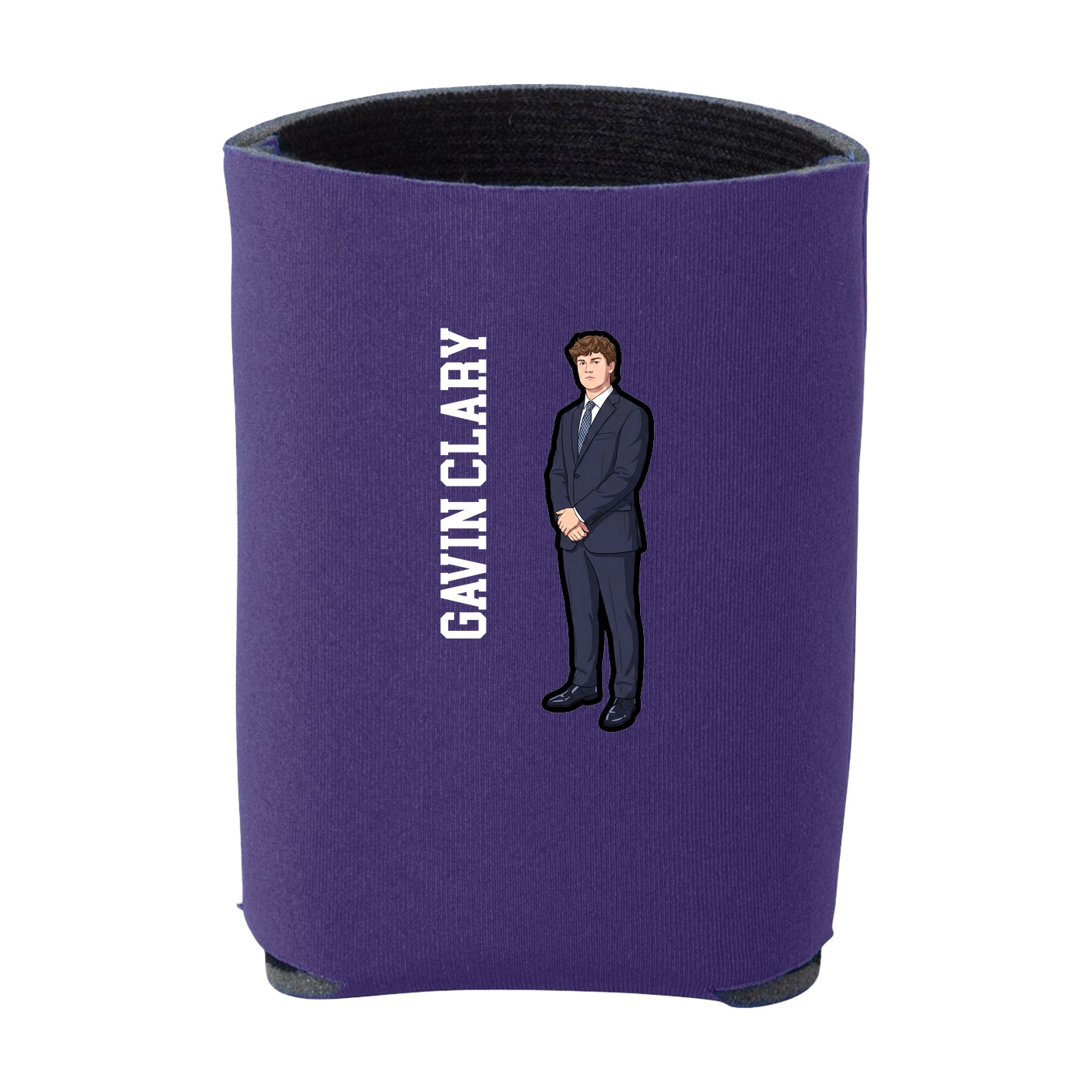 Can Holder — Name Vertical in Purple