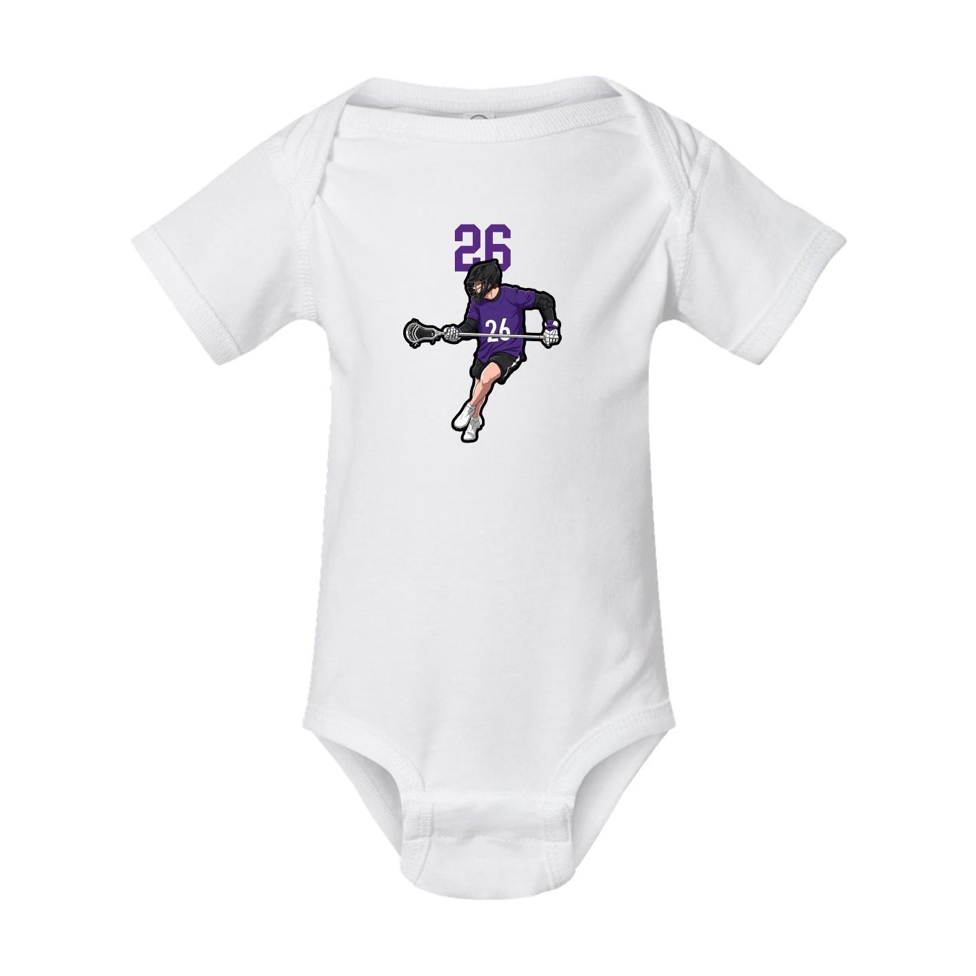 Baby Onesie — Number Top in White