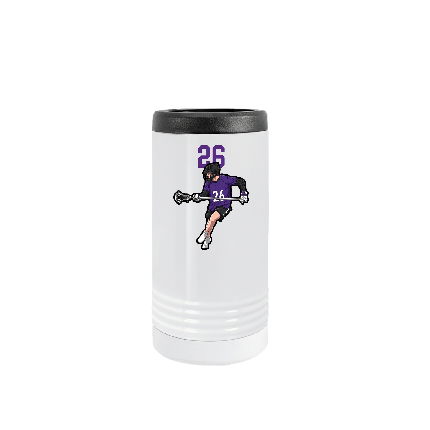 Slim Beverage Holder — Number Top in White