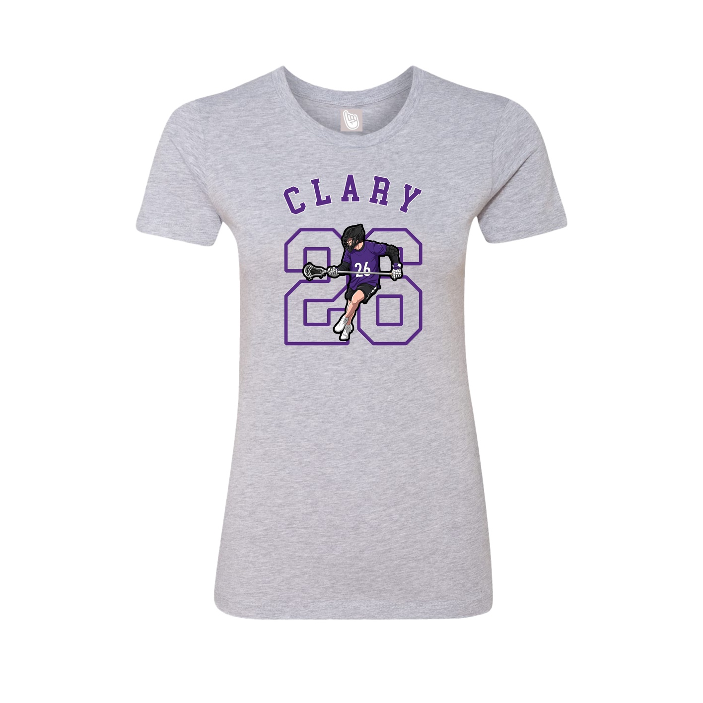Fitted Women's Tee — Shirsey Arch in Grey