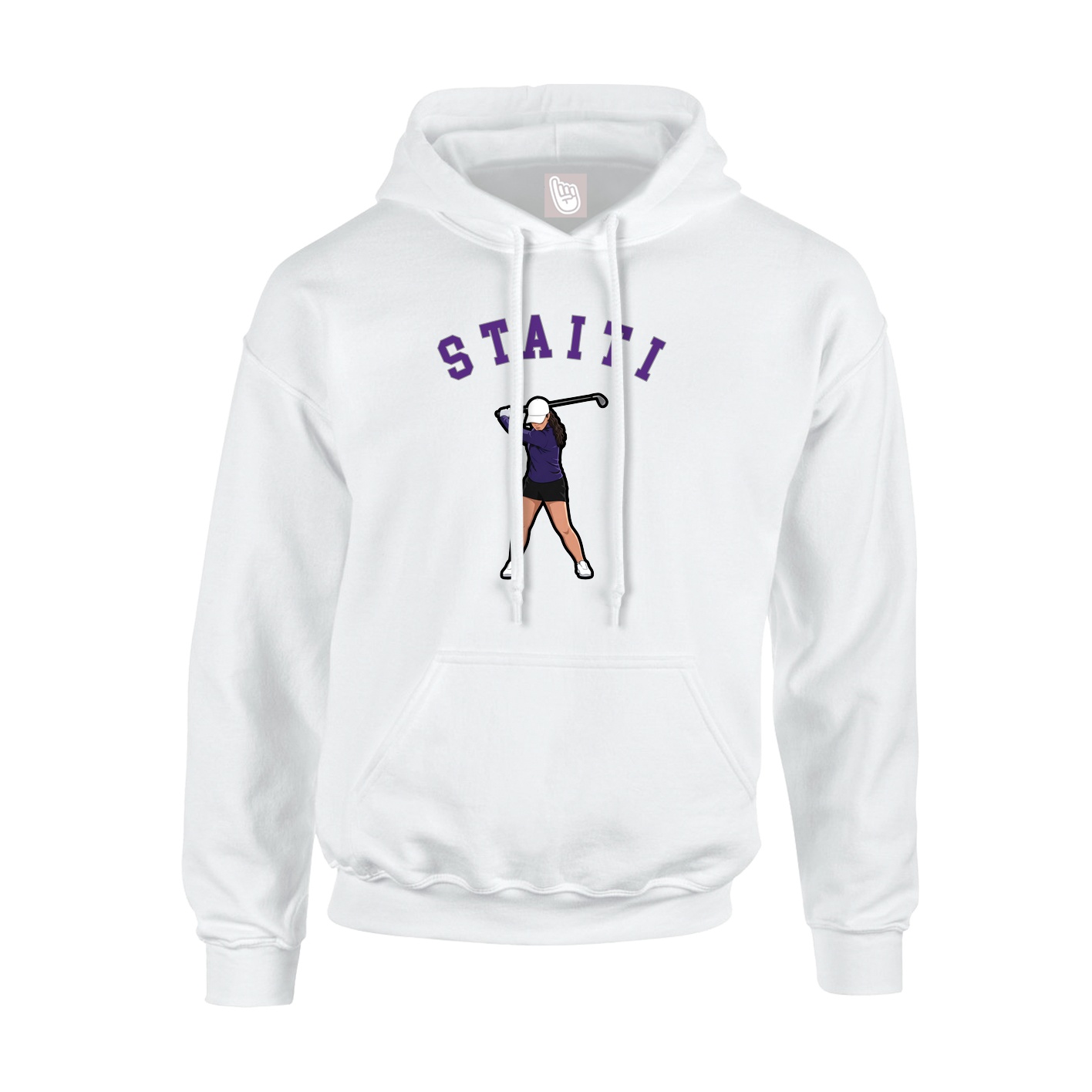 Hoodie — Shirsey Arch in White