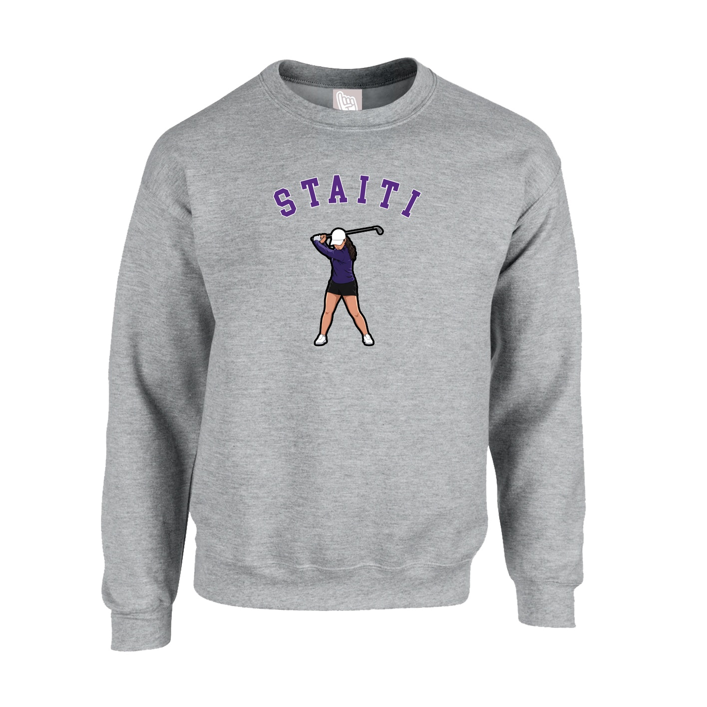 Fleece Crew — Shirsey Arch in Grey