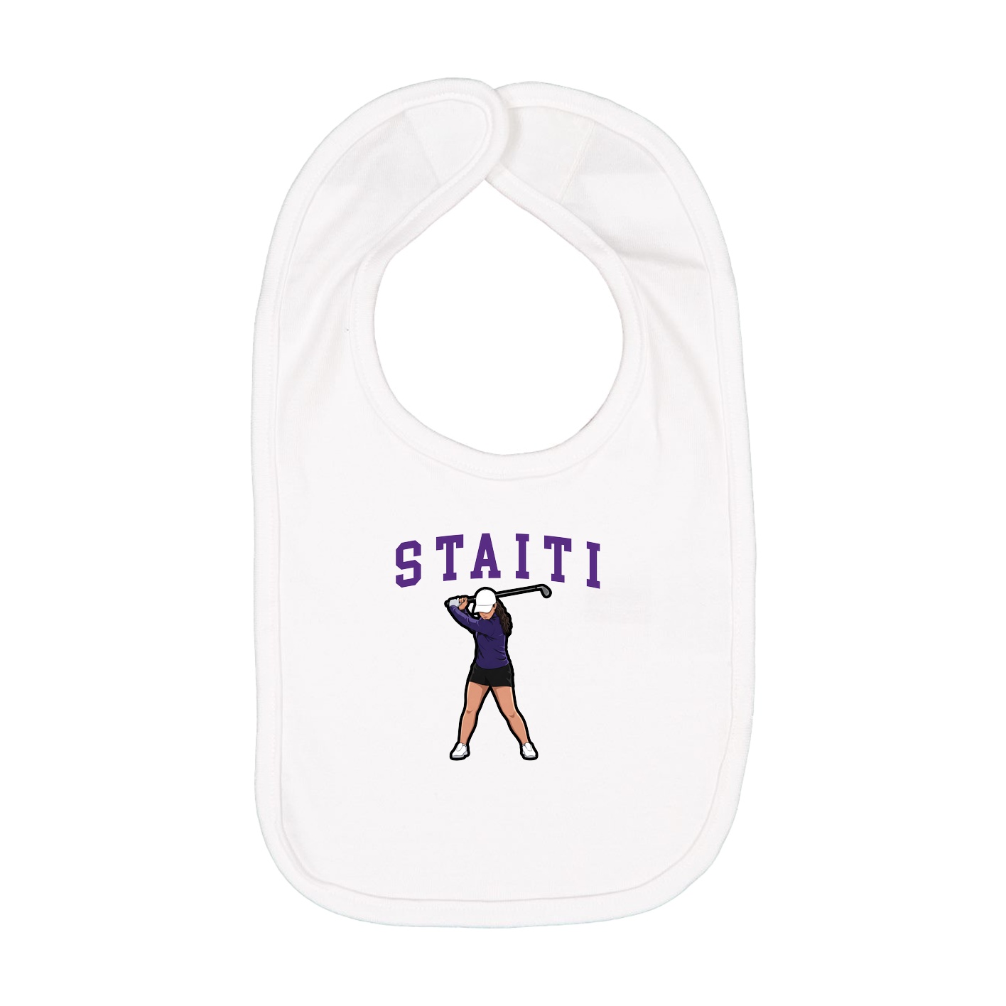 Infant Bib — Shirsey in White
